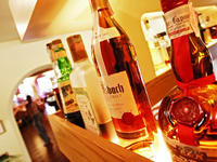 Our hotel bar offers a large selection of spirits